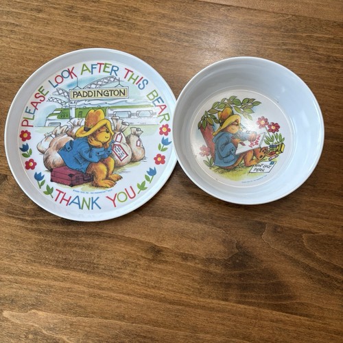 Vintage paddington bear - vintage, plate